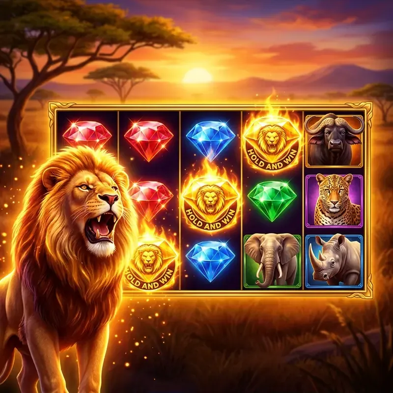 Lion Gems Hold and Win demo