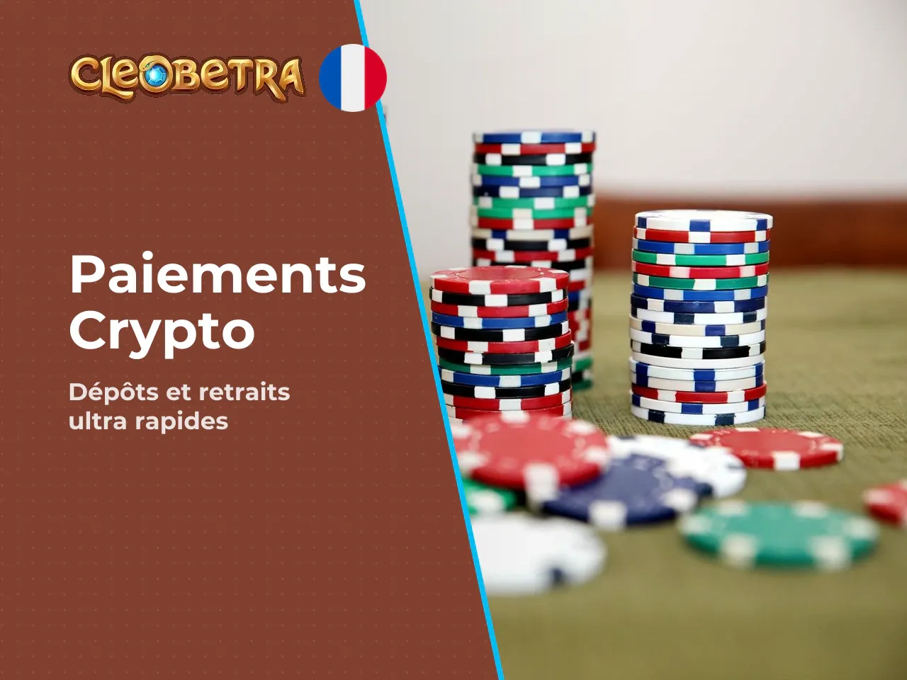Paiements crypto, dépôts et retraits sur